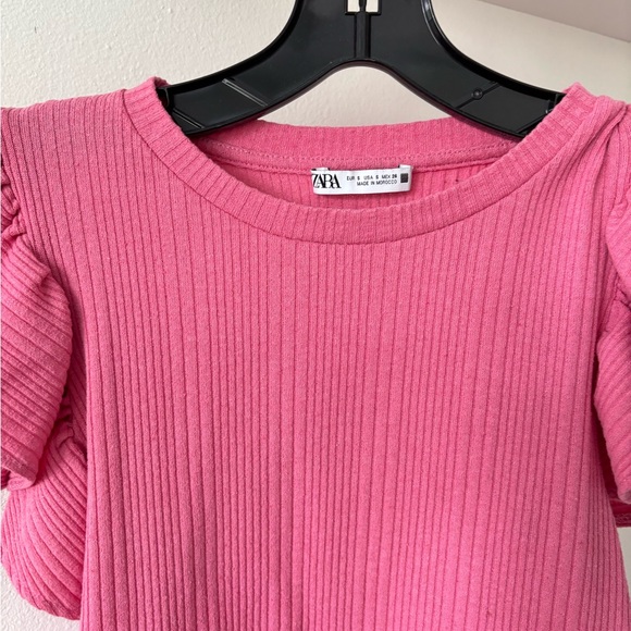 Zara Ruffle Pink Top - Picture 3 of 4